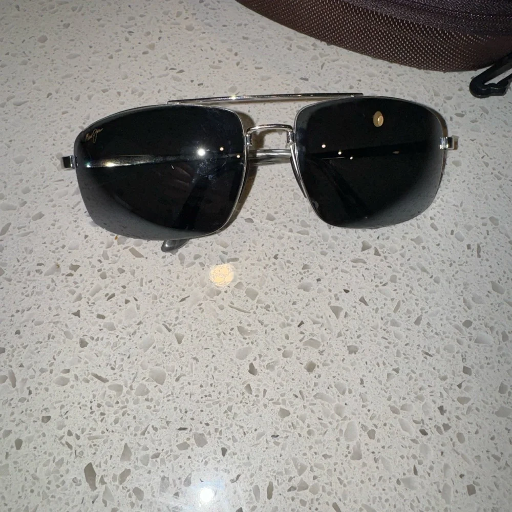 Maui Jim Sandlewood MJ 217 17 Metal Frame + Grey Sunglasses 64 15-139 Silver